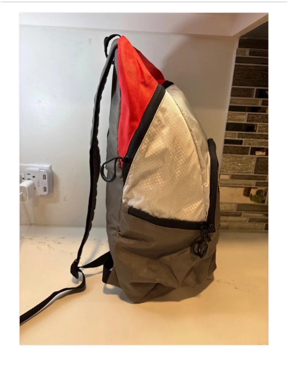 Kit Kat Backpack Lightweight Candy Collector Poly White Red Gray Rubber Logo